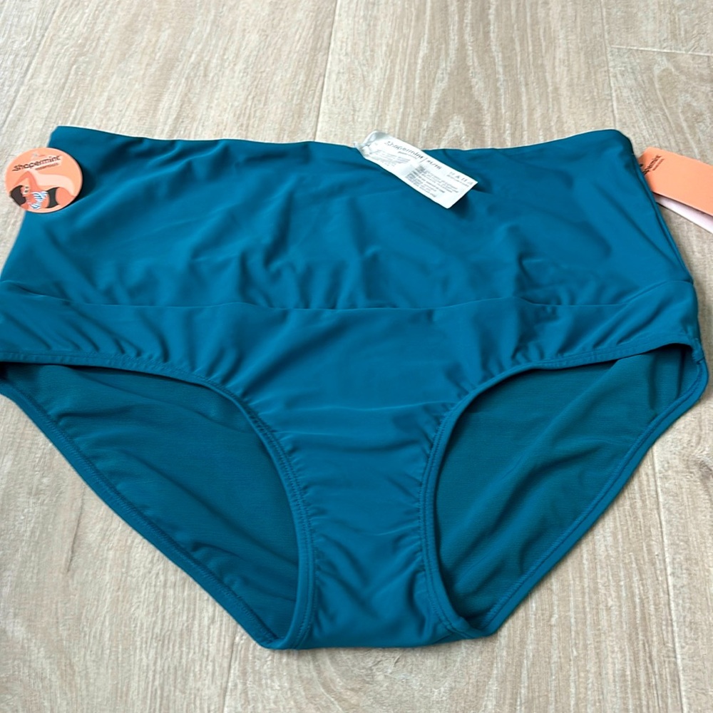 Shapermint Essentials High Waisted Control Swim Bottom size XL